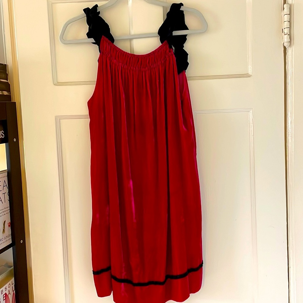 Diane von Furstenberg velour dress